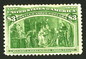 U.S. #243 MINT NG HR