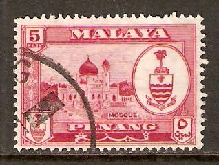 Malaya-Penang   #59  used  (1960) 