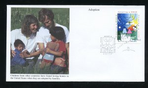 US 3398 Adoption UA Mystic cachet FDC