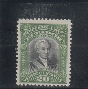 Ecuador  Scott#  221  MH  (1917 Jeronimo Carrion)