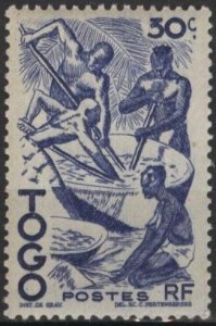 Togo 310 (mh) 30c extracting palm oil, brt ultra (1947)