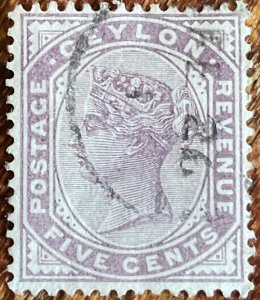 Ceylon #131 Used Single Queen Victoria L21