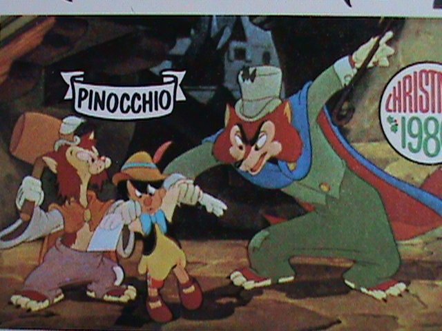 ​DISNEY-TURKS & CAICOS ISLAND STAMP-1980   DISNEY CHRISTMAS-PINOCCHIO