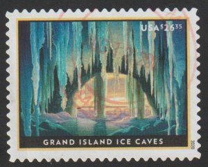 SC# 5430 - ($26.35) - Priority Express Mail - Ice Caves Used Single Off Paper