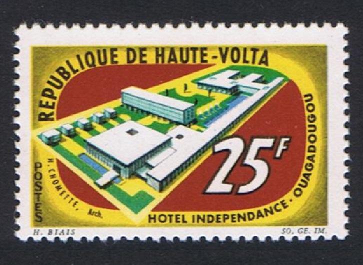 Upper Volta Opening of Independence Hotel Ouagadougou 1v 1964 MNH SG#153