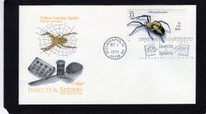 3351d Yellow Garden Spider, FDC Artmaster