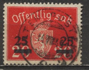 Norway; 1949: Sc. # O57: O/Used Cpl. Set