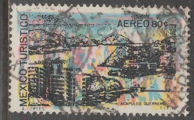 MEXICO C355, TOURISM PROMOTION, ACAPULCO BAY. USED. VF. (1258)