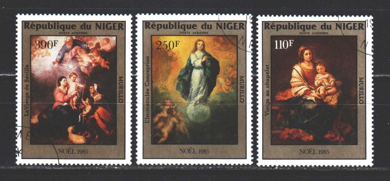 Niger. 1985. 974-76. Christmas. USED.