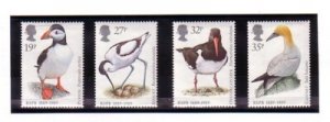 Great Britain Sc 1239-42 1989 bird stamp set mint NH