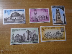 Belgium  #  871-75  MNH