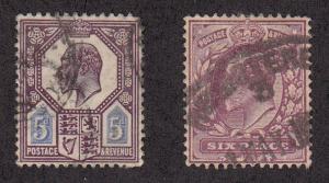 Great Britain - 1902 - SC 134-35 - Used