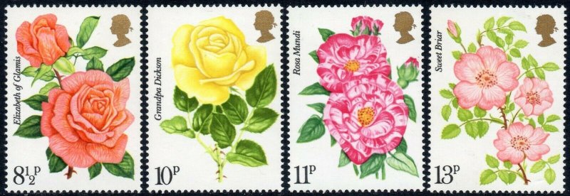 1976 Sg 1006/1009 Centenary of Royal National Rose Society Unmounted Mint 