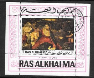 Ras Al-Khaima 1969 Souvenir Sheet (12406)