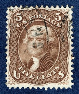 [0184] 1863 Scott#76 used cv:$125