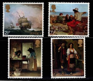 Jersey Scott 57-60 MNH**  Art Paintings stamp set