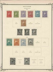 salvador stamps page ref 17184 