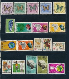 D393931 Guinea Republic Nice selection of VFU Used stamps