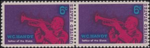 US 1372 W.C. Handy 6c horz pair (2 stamps) MNH 1969