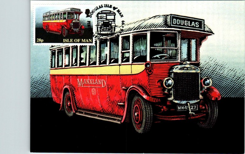 Isle of Man 829-834 Buses Set of Six Maxi Cards U/A FDC