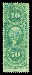 Scott R65c 70c Foreign Exchange Used Just Fine Cat $14 Hand Cancel