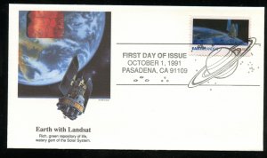 US 2570 Space Exploration - Earth Landstat UA Fleetwood cachet FDC DP