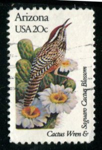 1955 20c State Birds & Flowers - Arizona, used