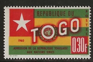 Togo #386-68 MNH Admission to United Nations (my1)