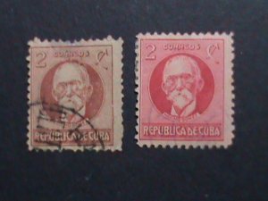 ​CUBA 1917- SC# 265 ERROR? MISSING RED? 105 YEARS OLD STAMP- MAXIMO GOMEZ-USED