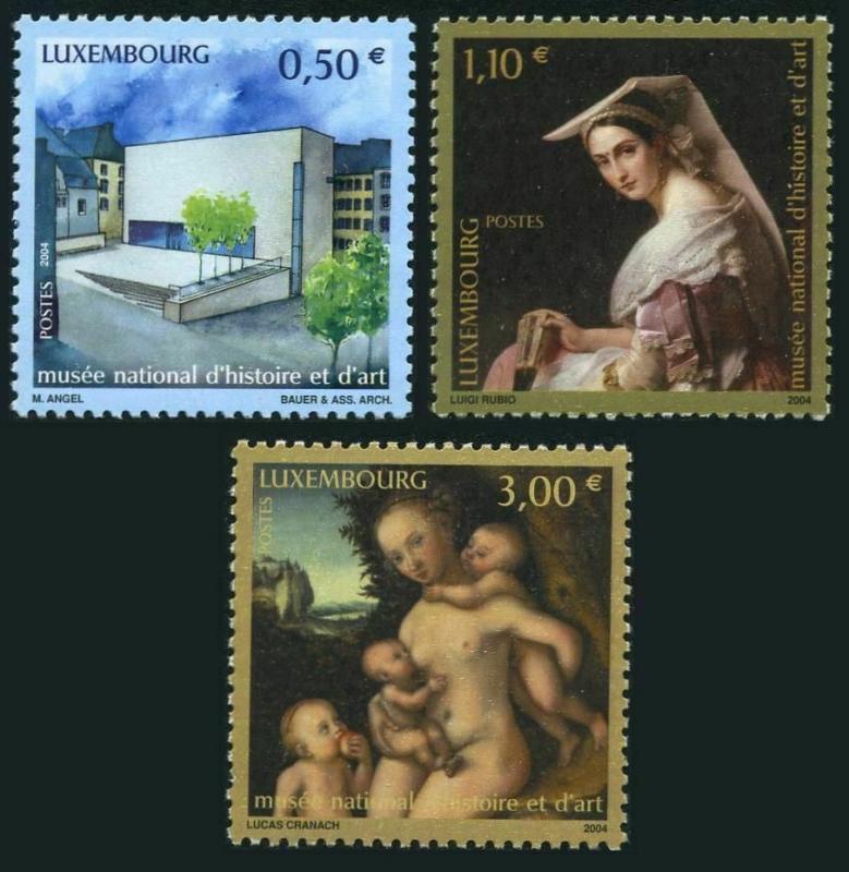 Luxembourg 1149-1151,MNH. National Museum of History & Art.2004.Luigi Rubio,