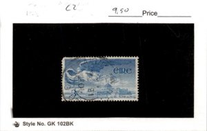 Ireland, Postage Stamp, #C2 Used, 1949 Airmail, Lough Derg (AO)