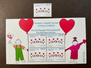 GREENLAND MNH #B32, B32a  Single & Souvenir Sheet *2007*
