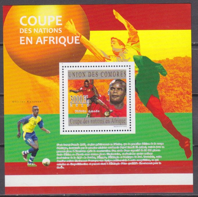 2010 Comoro Islands 2844/B597 2010 World championship on football South Africa 1