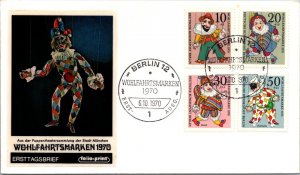 Germany FDC 1970 - Welfare Stamps / Puppet Theater Collection - Berlin - F64252