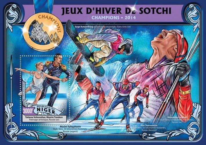 Olympic Winter Games Sochi 2014 Sports Olympics Niger MNH stamp set