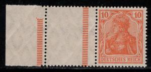 Germany Scott # 119, label, margin, mint nh, se-tenant, Mi# RL1.1