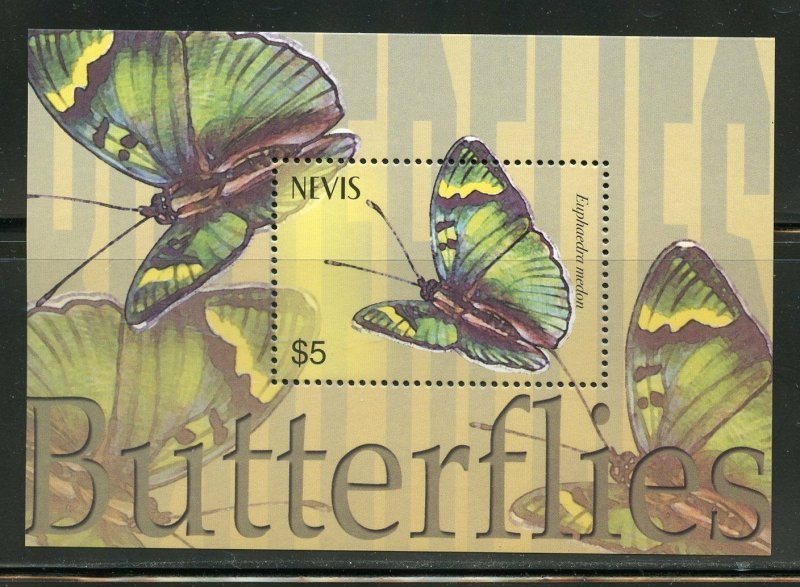 NEVIS BUTTERFLIES SOUVENIR SHEET MINT NH  