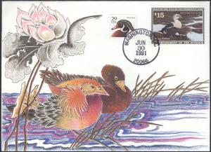 #RW58 King Eiders Gordon FDC
