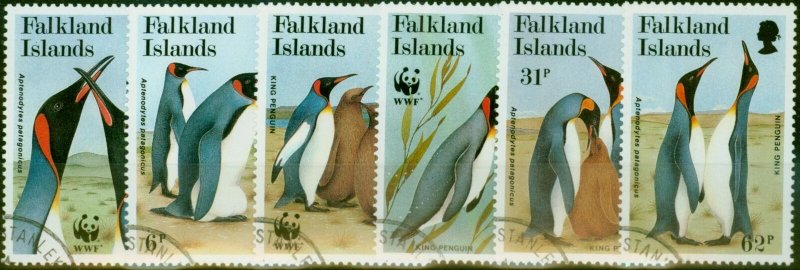 Falkland Islands 1991 King Penguin Set of 6 SG633-638 V.F.U 