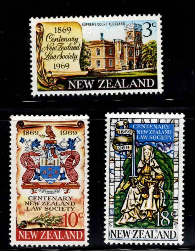 New Zealand Scott 422-424 MH* stamp set