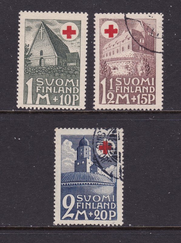 Finland the 1931 Red Cross set 1 MH & 2 good.fine/used