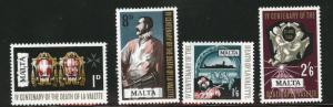 MALTA  Scott 387-90 stamp set MH*