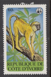 Ivory Coast 529 Monkey MNH VF