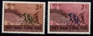 South Vietnam Scott 281-282 MH* 1966 Refugee set