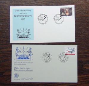 Bophuthatswana 1980 1982 FDC x 10 Tourism Disabled Easter Telephone Scouts etc  