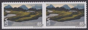 US C149 Airmail Glacier National Park 85c horz pair MNH 2012