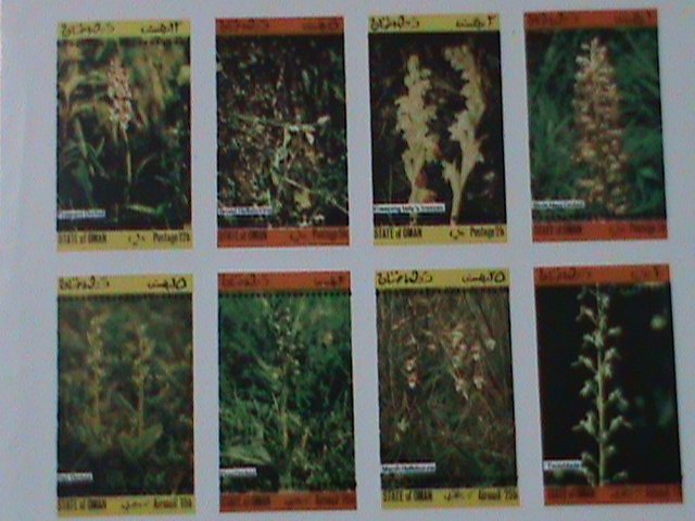​OMAN-WORLD RARE WILD PLANTS-IMPERF-MNH-SHEET VF-EST-$14-PROMOTE-50% OFF