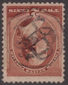 US Scott # 210 2c Washington Fancy Cancel U.S. Mail