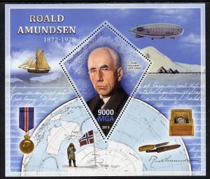 MADAGASCAR - 2013 - Roald Amundsen - Perf Souv Sheet - MNH-Private Issue