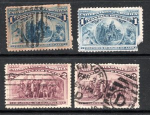 US Scott 230-231 U x2 G4